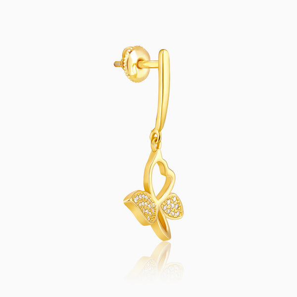 Golden Butterfly Bloom Earrings