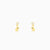 Golden Elephant Charm Earrings