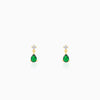 Golden Green Enigma Earrings