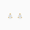 Golden Peardrop Stud Earrings
