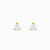 Golden Peardrop Stud Earrings