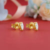 Golden Mini Marquise Stud Earrings