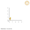 Golden Honey Stud Earrings