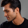 Golden Luminous Zircon Stud For Him