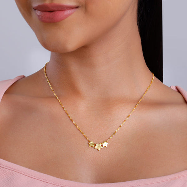 Gold Stellar Glow Necklace