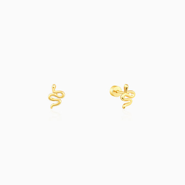 Golden Medusa Ear Piercings