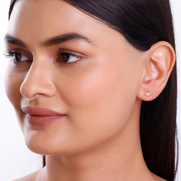Golden Eyeconic Ear Piercings