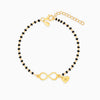 Golden Personalised Infinity Love Mangalsutra Bracelet