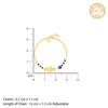 Golden Personalised Nazariya Kids Bracelet (0 - 2 Years)