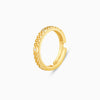 Golden Elegant Pattern Ring Band For Him