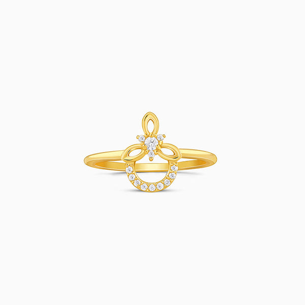 Golden Adoring Floral Ring