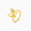 Golden Butterfly Bloom Ring