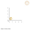 Golden Beads of Love Earrings
