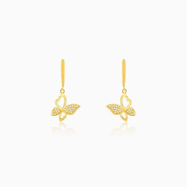 Golden Butterfly Bloom Earrings