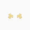 Golden Blóm Earrings