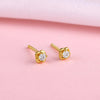 Golden Mini Floral Earrings