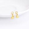 Golden Elephant Charm Earrings