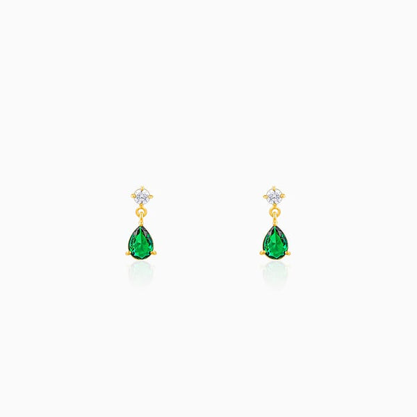 Golden Green Enigma Earrings