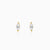 Golden Mini Marquise Stud Earrings