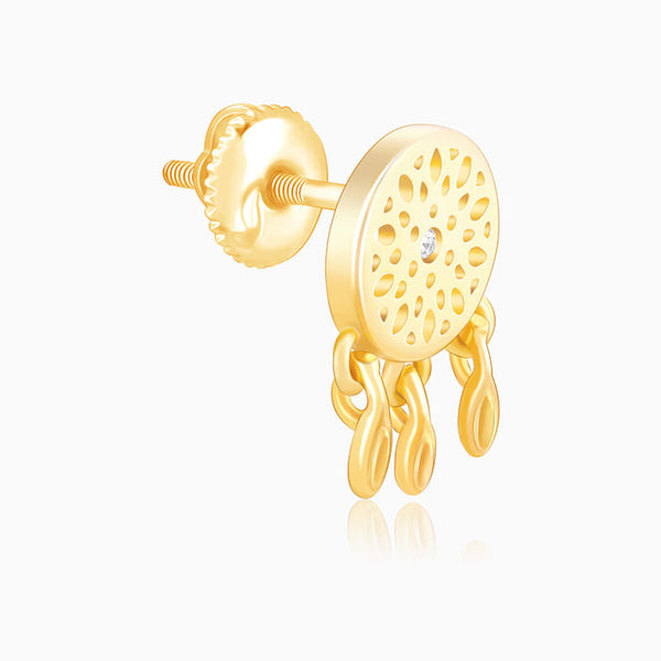 Golden Dreamcatcher Earrings