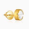 Golden Luminous Zircon Stud For Him