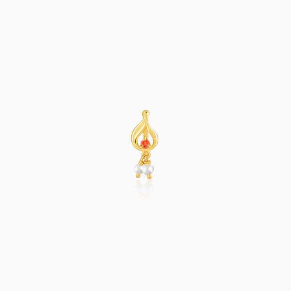 Golden Iris Nosepin (Clip on)
