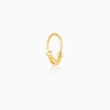 Golden Beaded Moon Nose Ring