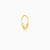 Golden Beaded Moon Nose Ring