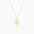 Golden Ballerina Pendant with Link Chain