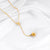 Golden Bell Mallow Lariat Necklace
