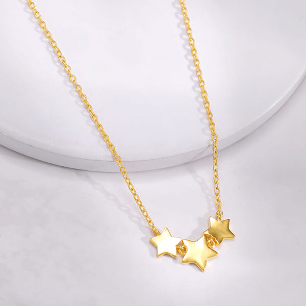 Gold Stellar Glow Necklace