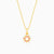Golden Amaryllis Pendant With Link Chain