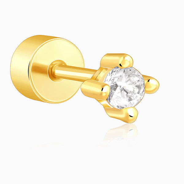 Golden Lian Ear Piercings