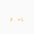 Golden Luna Ear Piercings