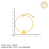 Golden Personalised Hexagon Initial Bracelet