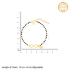 Golden Personalised Infinity Love Mangalsutra Bracelet
