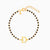 Golden Personalised Initial Nazariya Kids Bracelet (2 - 8 Years)