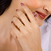 Golden Elegant Twist Ring