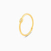 Golden Minimal Evil Eye Ring