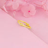 Golden Minimal Evil Eye Ring