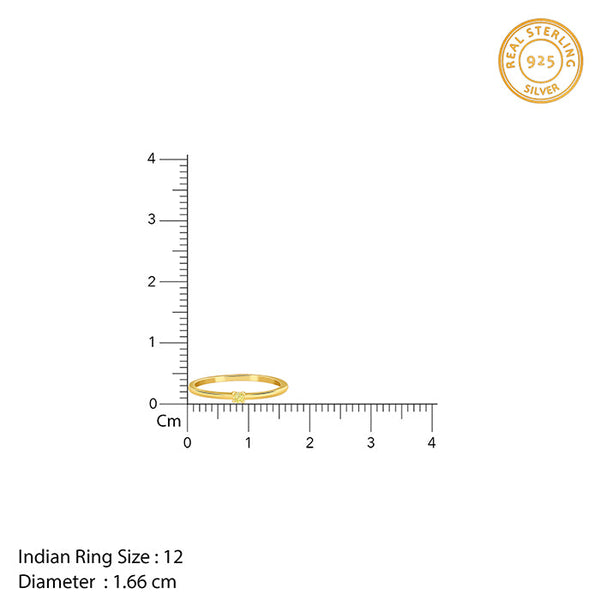 Golden Minimal Gleam Ring