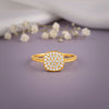 Golden Eternal Square Ring